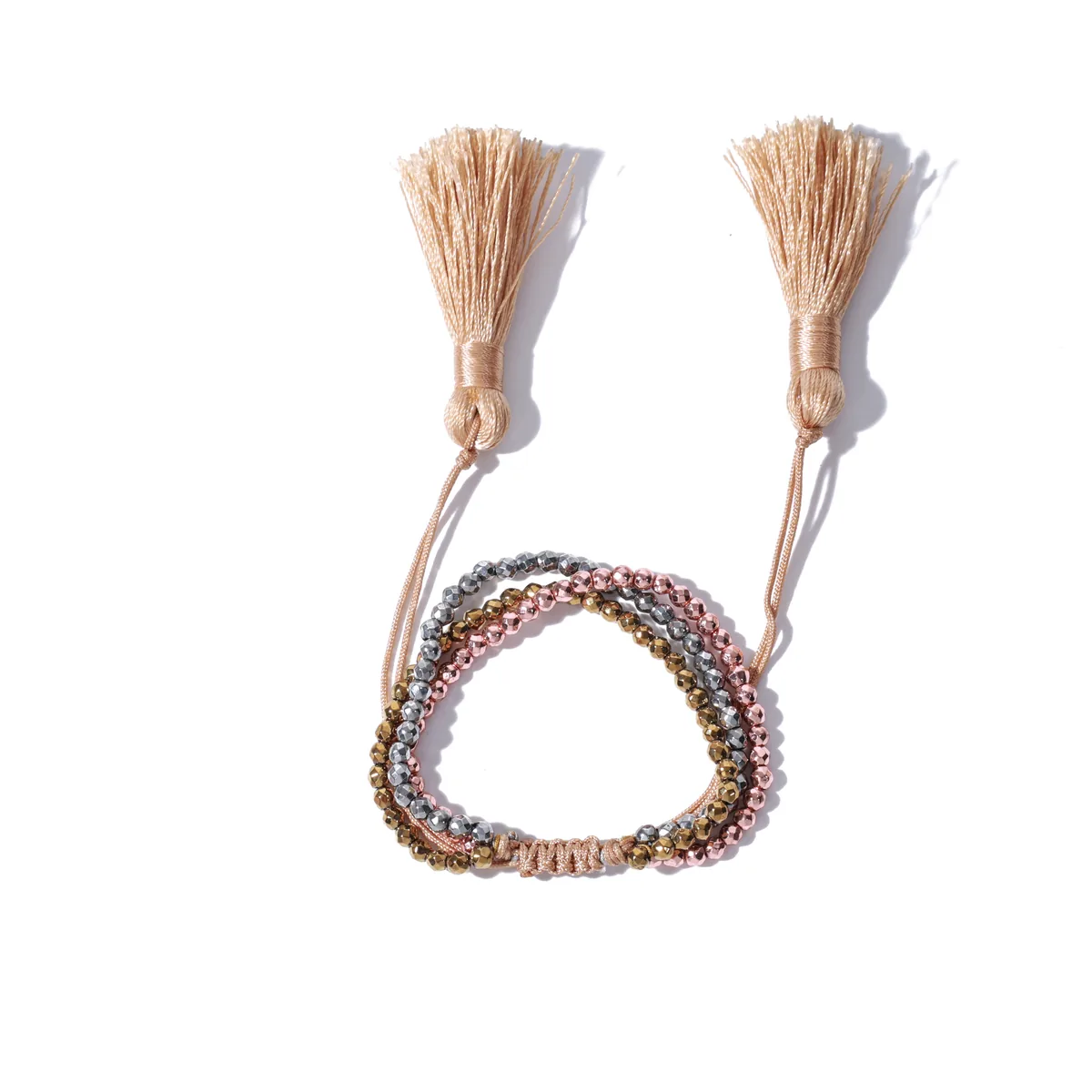 Slim Textured Link Bracelet — view 1