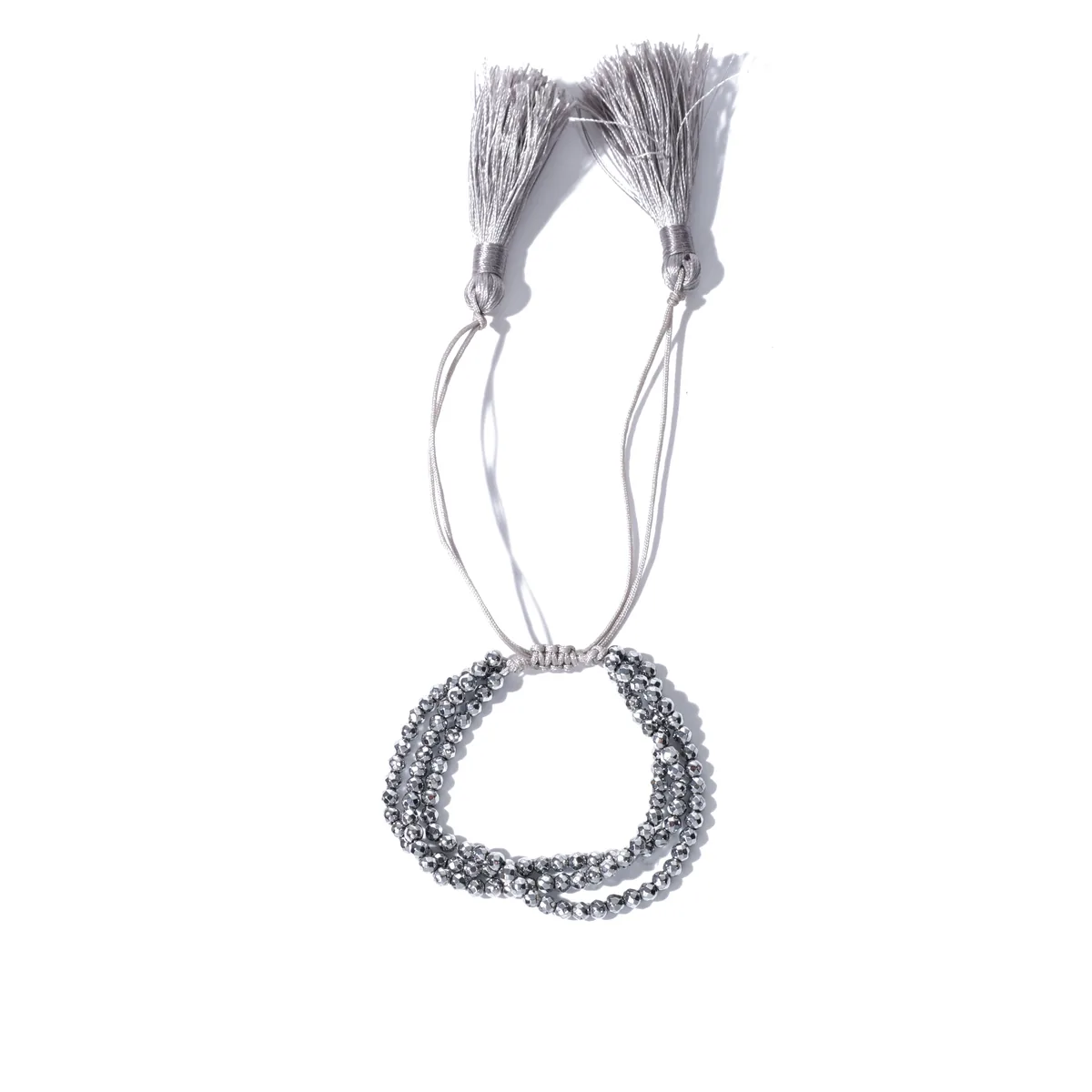 Layered Tassel Cord Bracelet — view 1