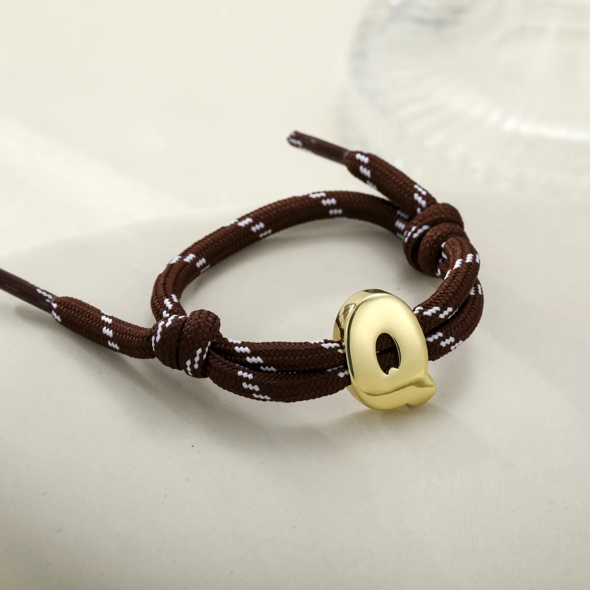 Letter Q Cord Bracelet — view 1