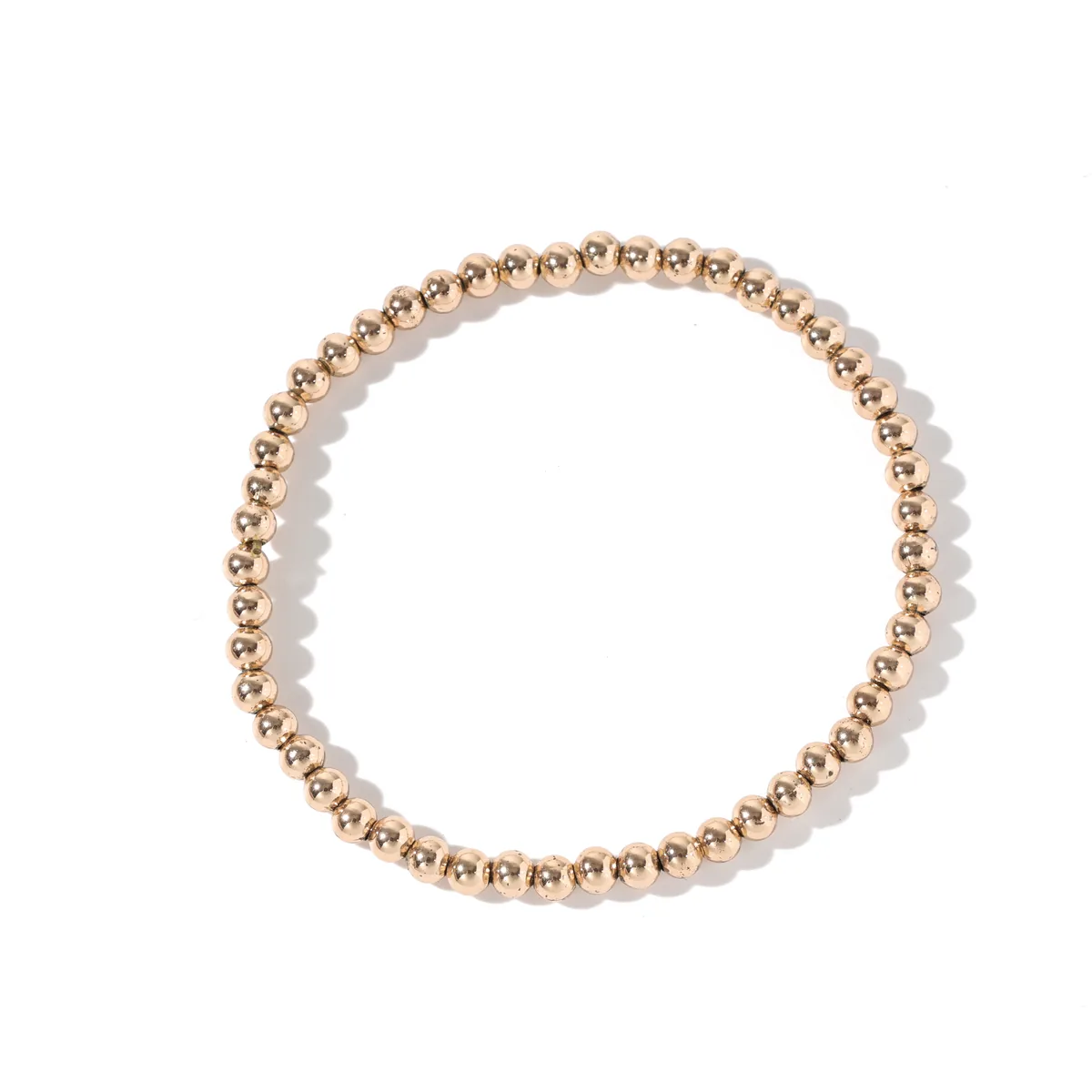 Round Bead Stretch Bracelet — view 1