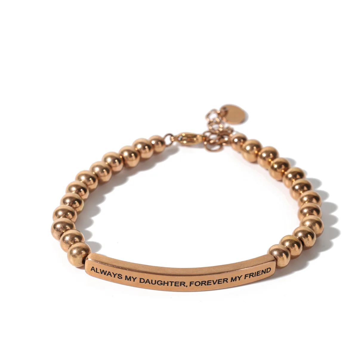 Bar Message Bead Bracelet — view 1