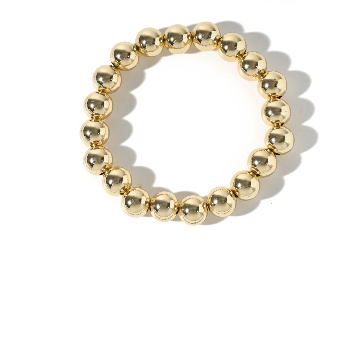 Beveled Round Bead Bracelet — view 1