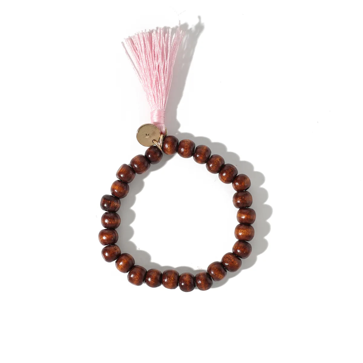 Brown Tassel Bead Bracelet — view 1