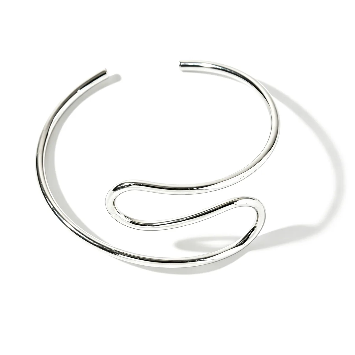 Sculptural Open Curve Cuff — view 1