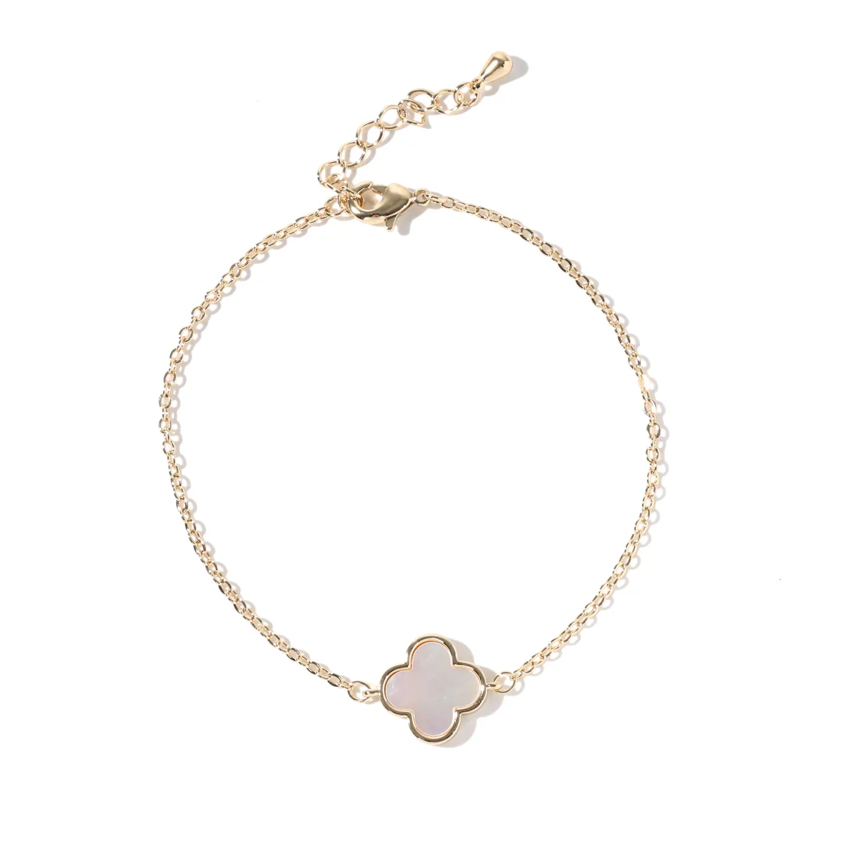 Clover Charm Chain Bracelet — view 1