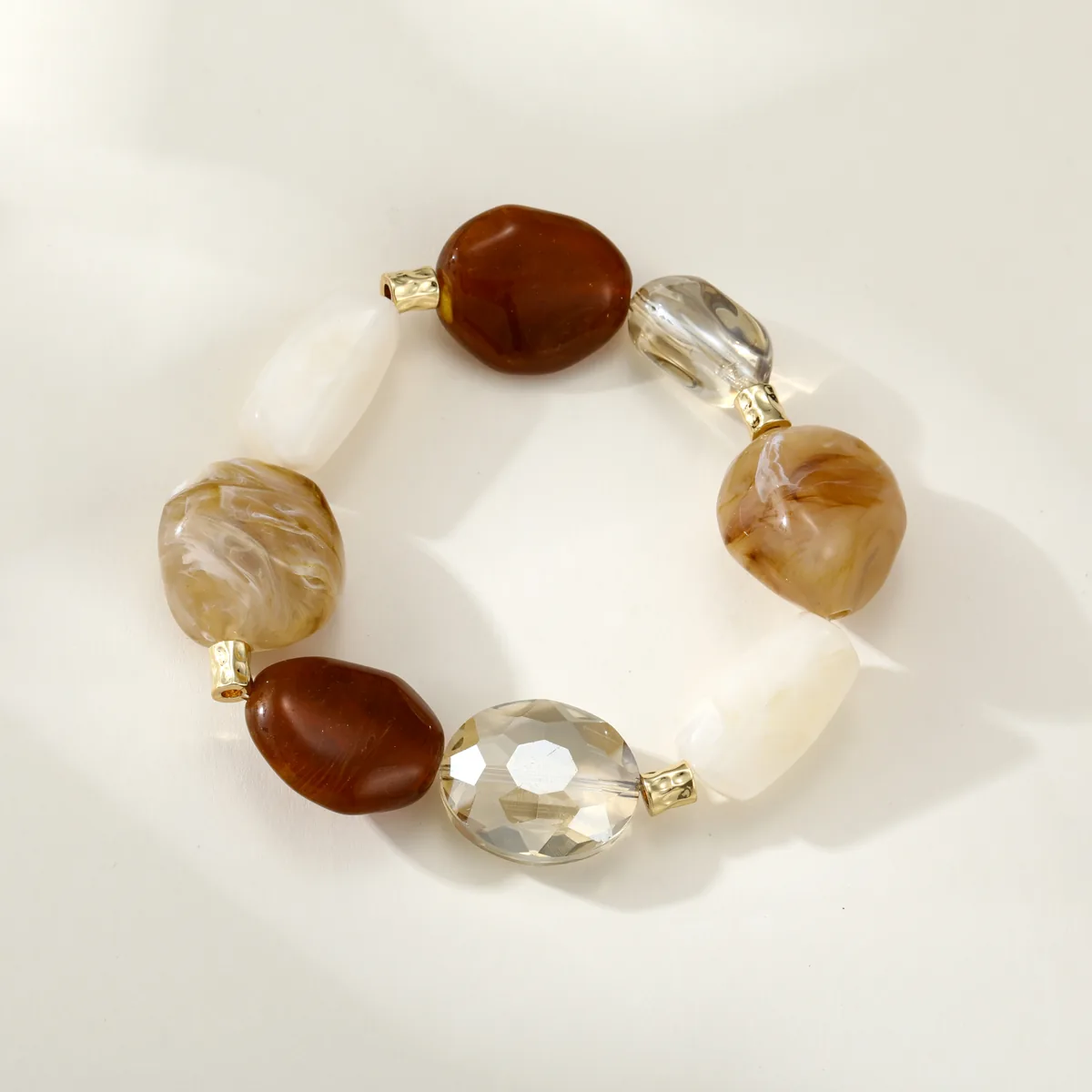Amber Chunky Bead Bracelet — view 1