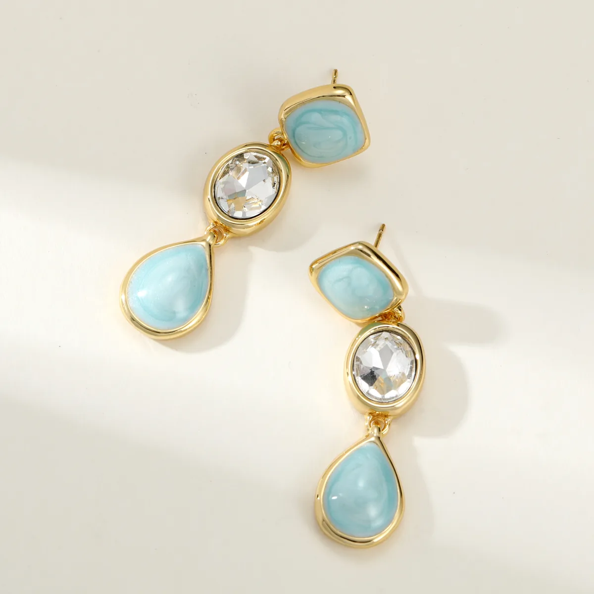 Triple Teardrop Earrings — view 1