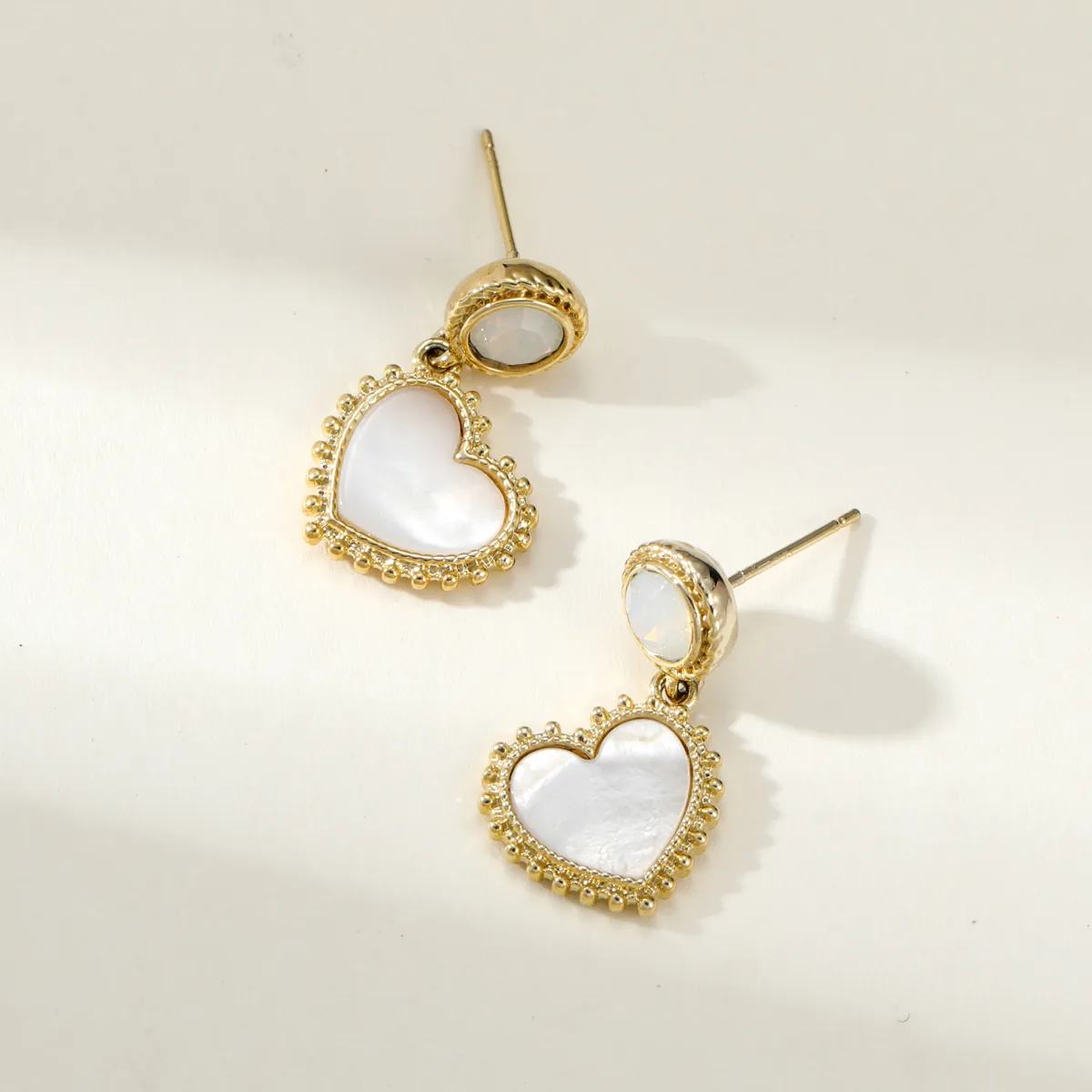 Heart Drop Earrings — view 1