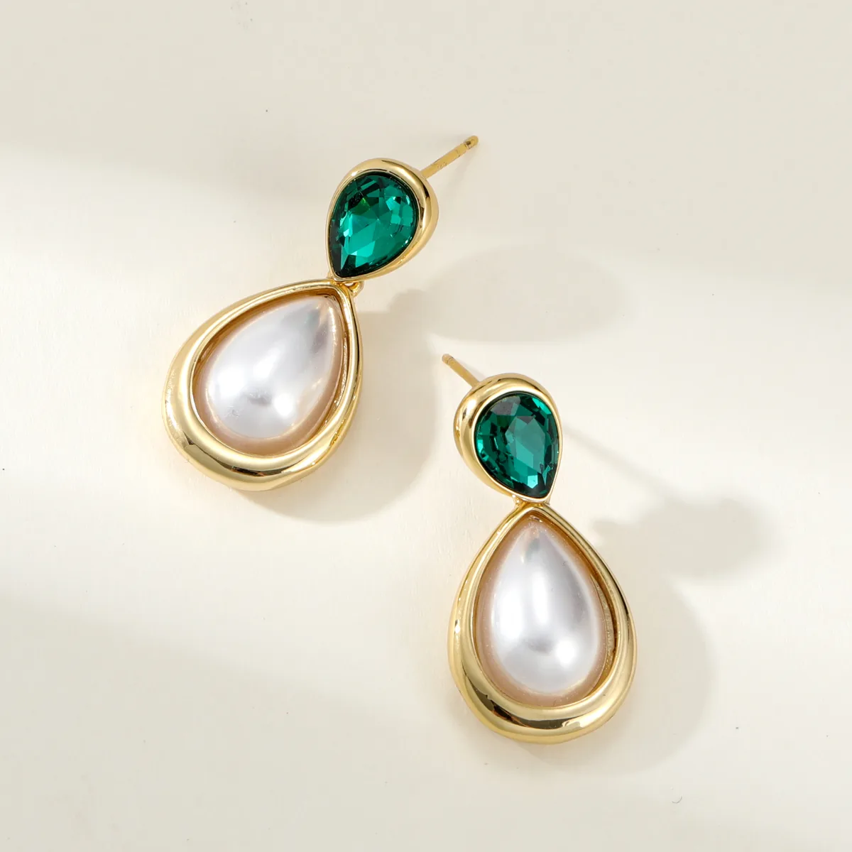 Double Teardrop Earrings — view 1