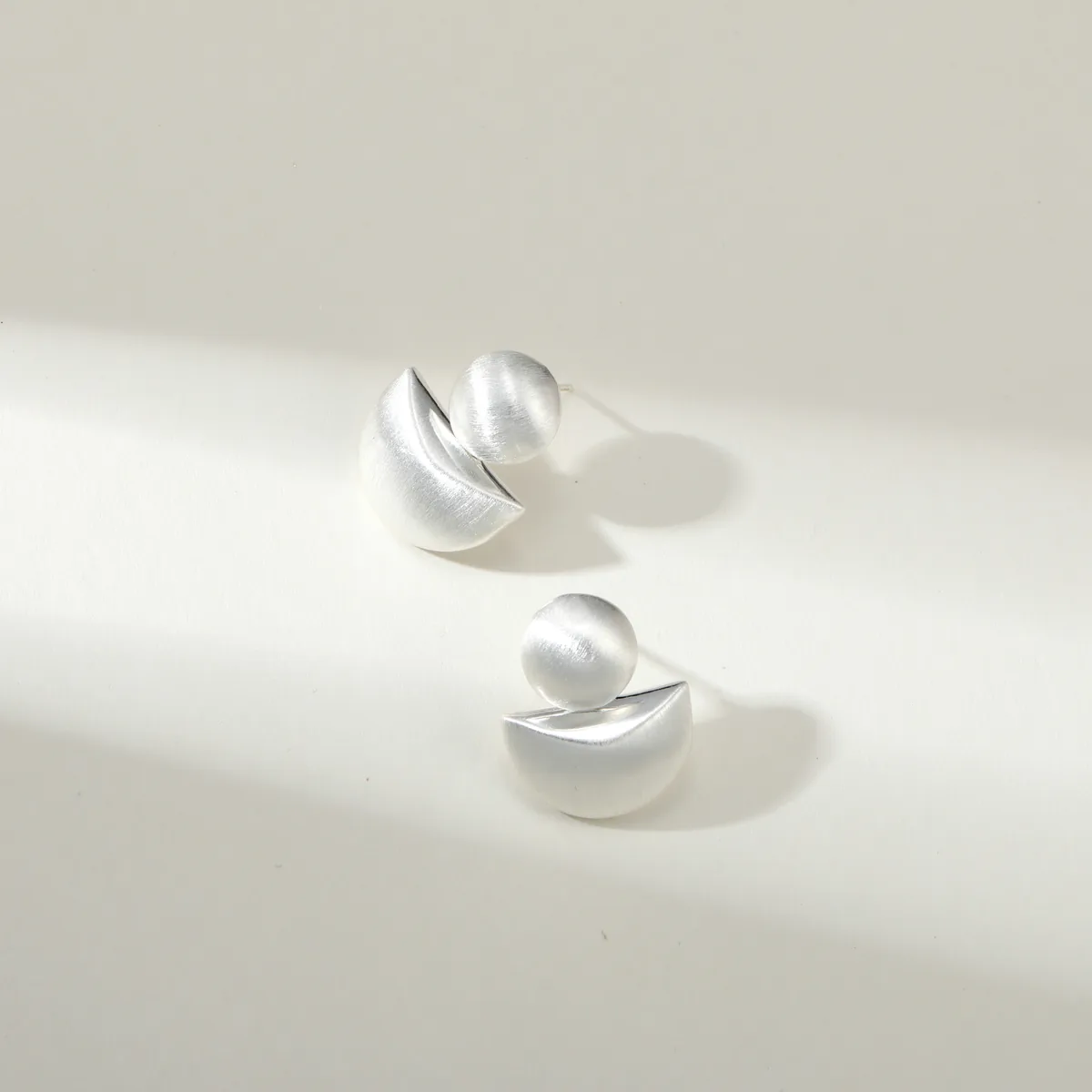 Sphere Fan Stud Earrings — view 1