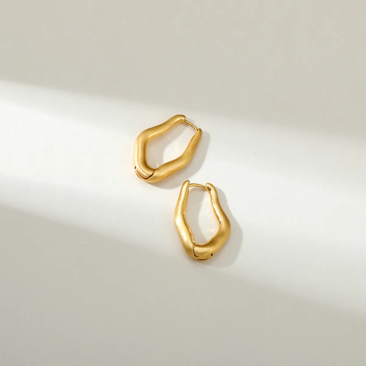 Organic Outline Stud Earrings — view 1
