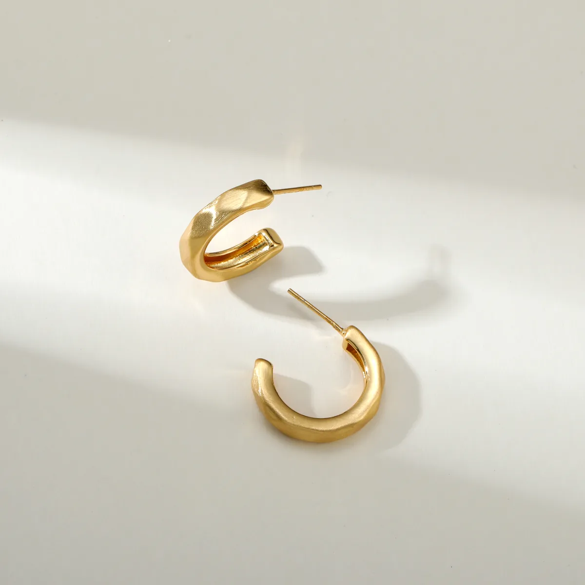 Open Curve Hoop Earrings — view 1