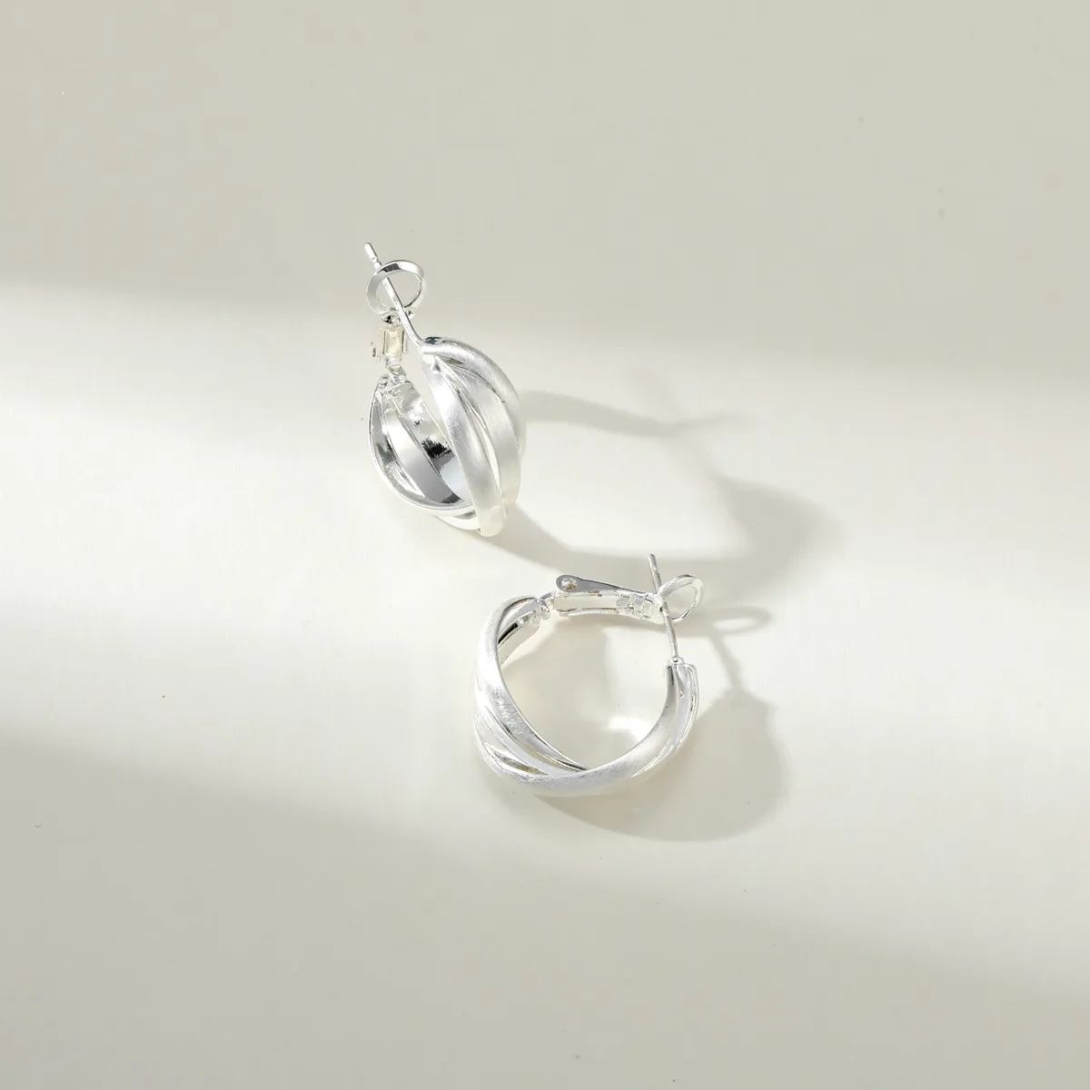 Braided Hoop Earrings — view 1