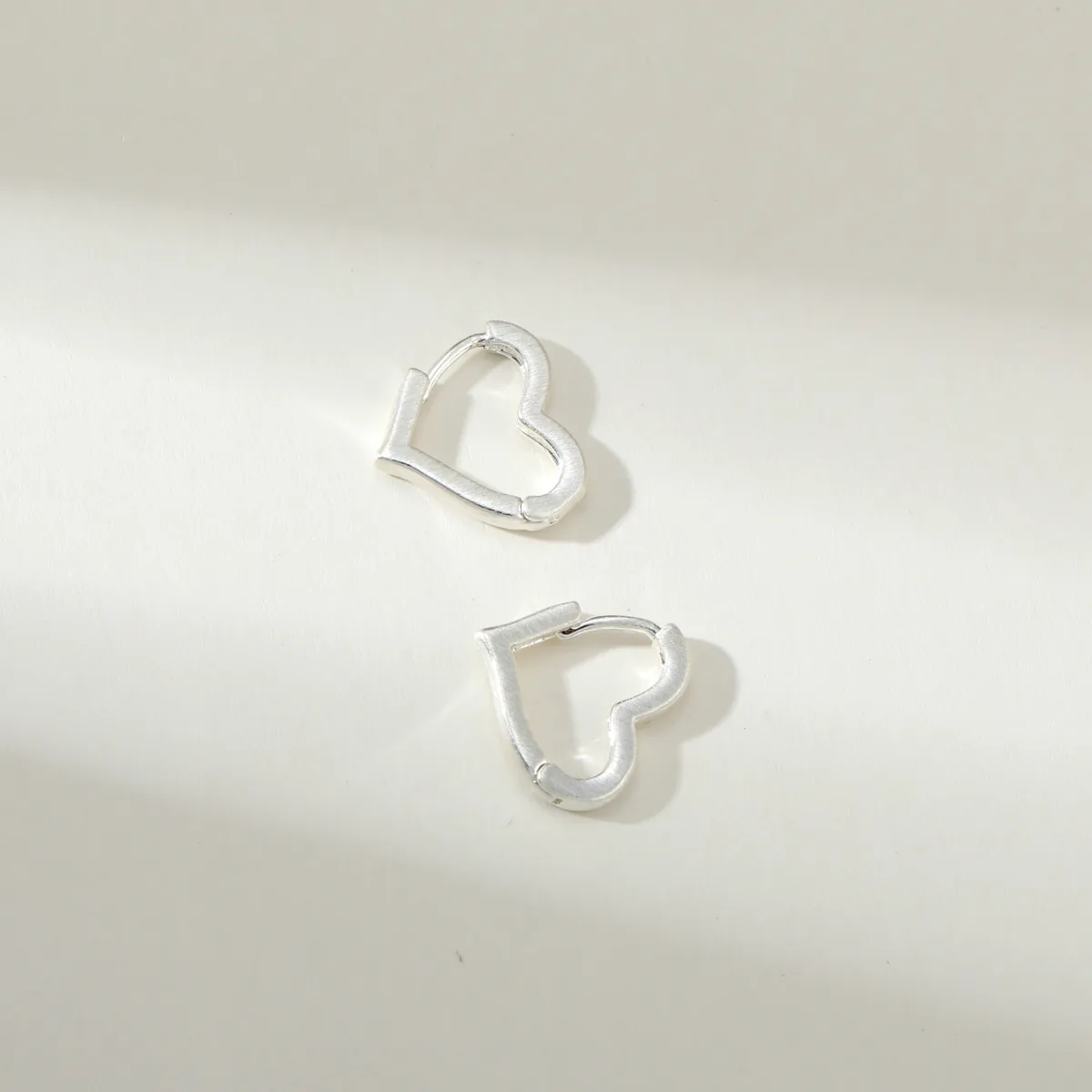 Heart Outline Stud Earrings — view 1